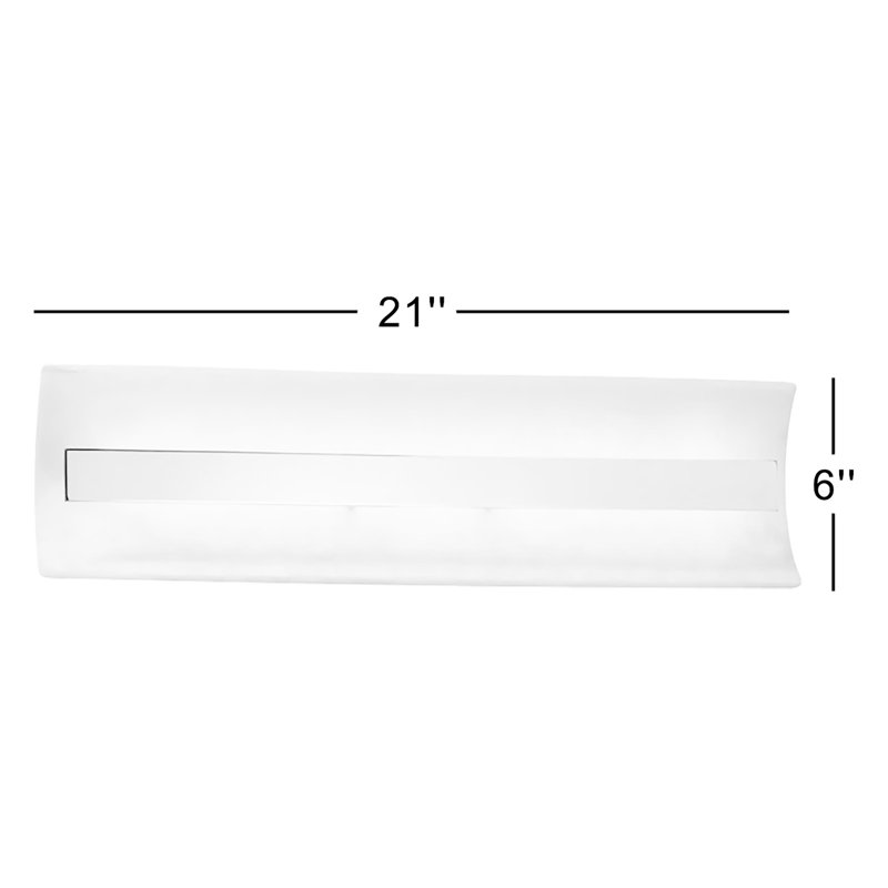 Brey Dimmable Bath Bar, Polished Chrome