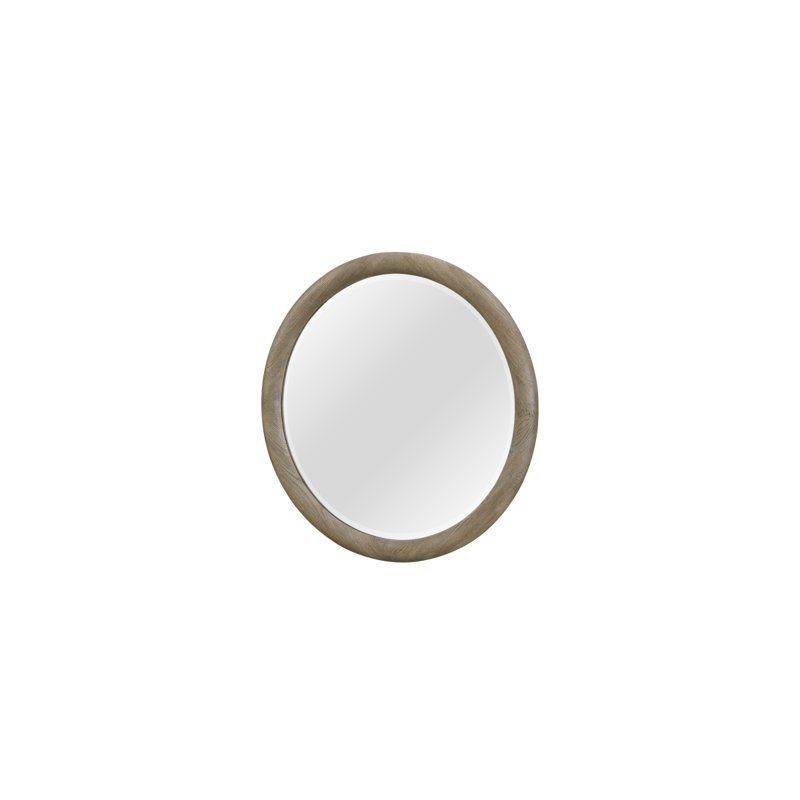 Miroir rond English Oak