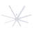 100" McClellandville Industrial Ceiling Fan with Aluminum Blades and Remote Control-836945516