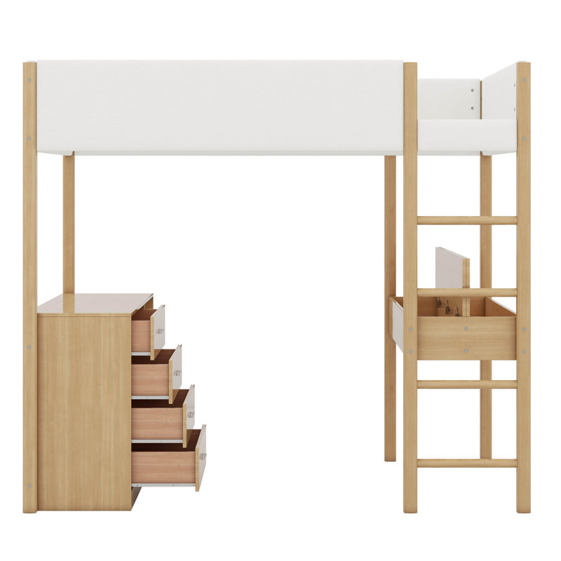 Lit en molleton Janak Teddy, Double, Naturel