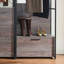 Système de placard en bois polyvalent avec structure en métal robuste-99942999