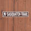Plaque murale en métal Sasquatch
