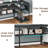 Larrie 59.01'' W Rectangle Computer Desk L-Shaped Computer Desk with Power Outlet and USB Ports-892985948