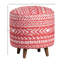 Tabouret Halvorson, rouge