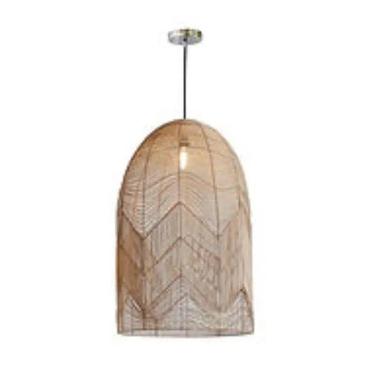 Lampe suspendue Hiku en rotin