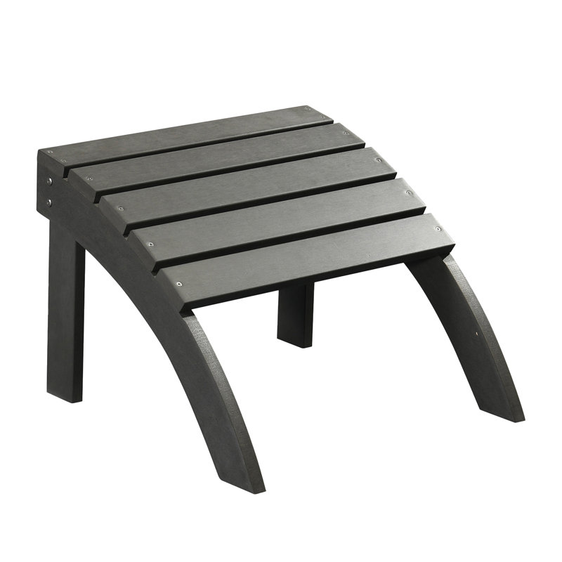Repose-pieds d'extérieur PolyTEAK Adirondack, gris
