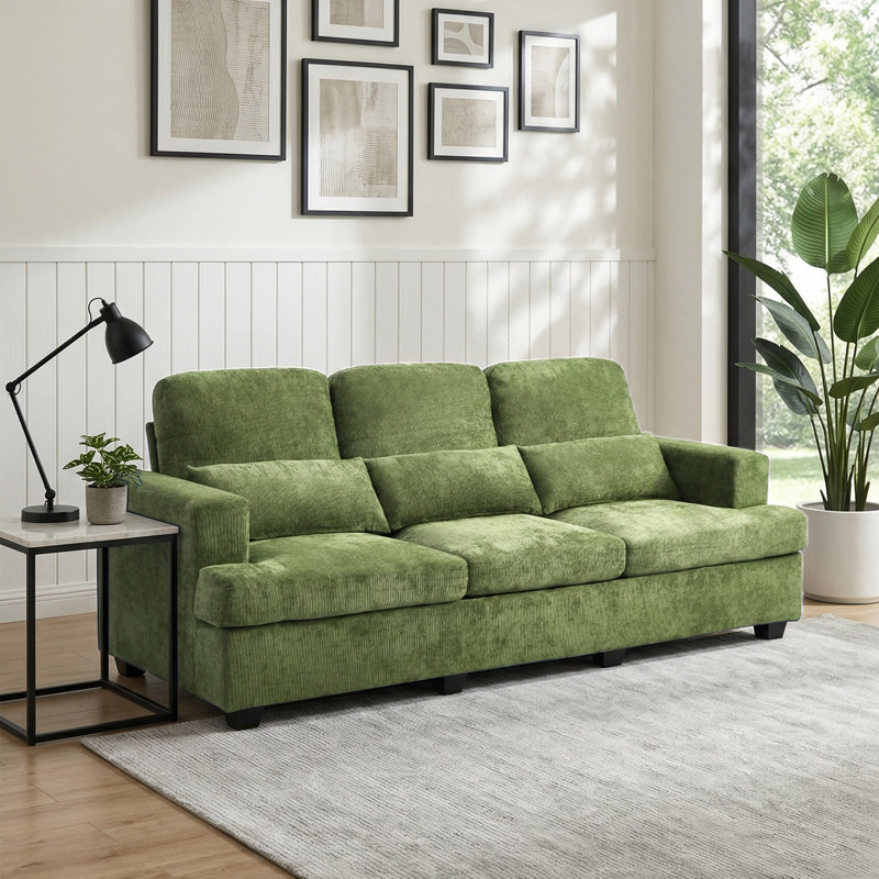 3 Seater Sofa, Green