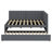 Upholstered Daybed With Trundle-1158625624