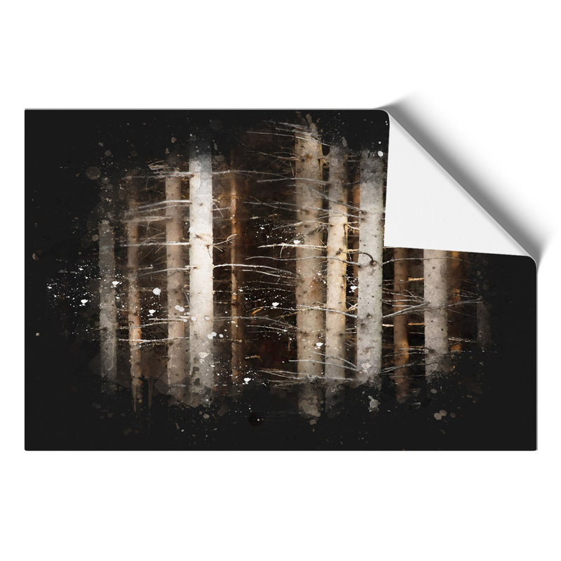 Bare Trees Paint Splash - Frameless Print, 59cm H x 84cm W x 0.1cm D