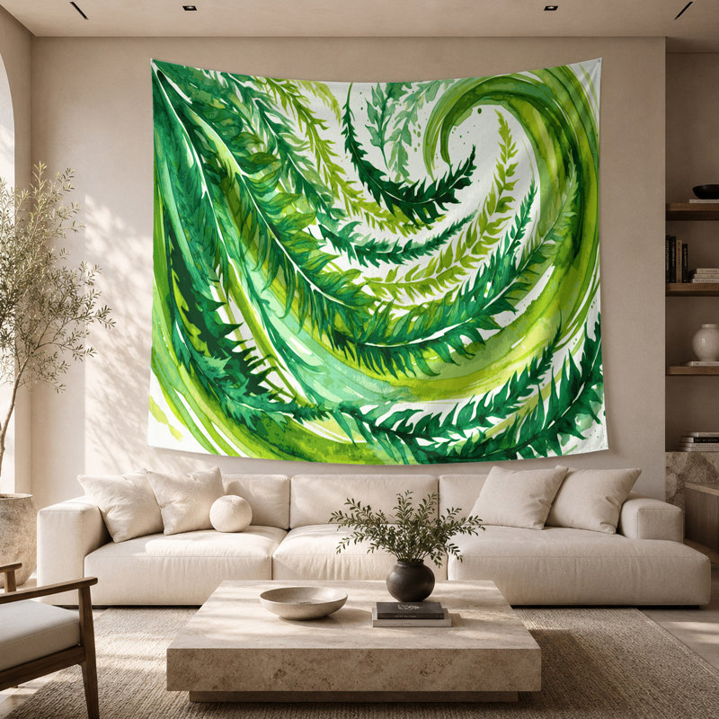Tapisserie murale légumes Mizuna, 26 po x 36 po