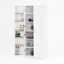 Armoire de cuisine avec portes et tablettes réglables, armoires autoportantes