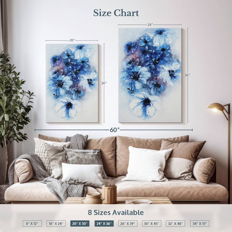 Avery Blue Dreams, 36" H x 24" W