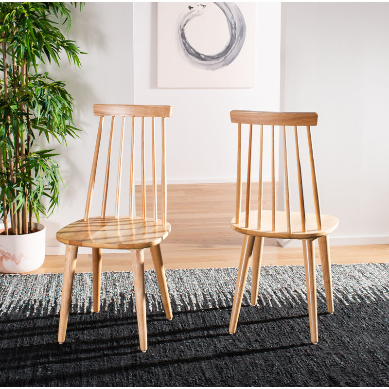 Arikara 44cm Solid Wood Spindle Side Chair, Natural