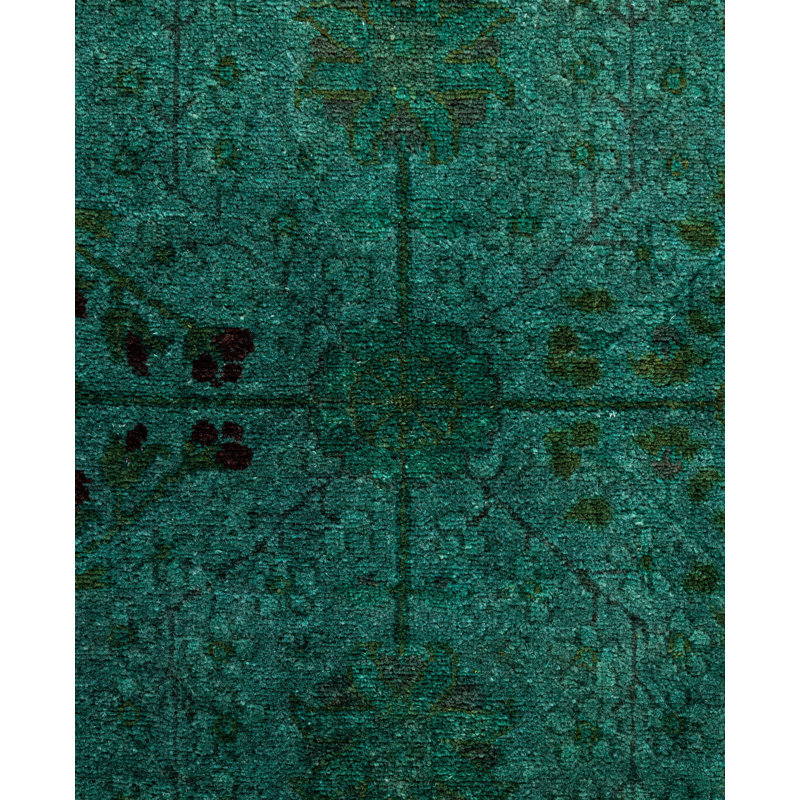 Tapis unique en laine 4 pi 2 po x 6 pi 3 po Huckstep