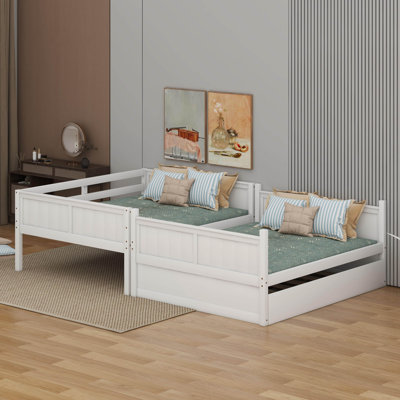 Full Over Full Bunk Bed With Trundle