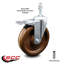6 Inch High Temp Phenolic Swivel 10mm Stem Caster with Total Lock Brake SCC