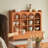 Simple and Retro Solid Wood Display Cabinet