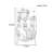 Modern Abstraction Double-Door Wardrobe