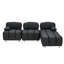 90,60 po Modern Black 4, imperméable, teint, pliable dans un lit 90,60 po, griffoir pour les coins-repas