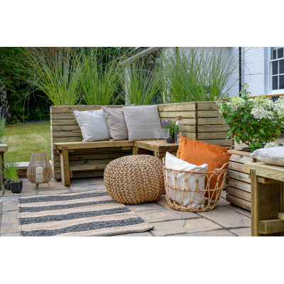 Solid Wood Outdoor Bench