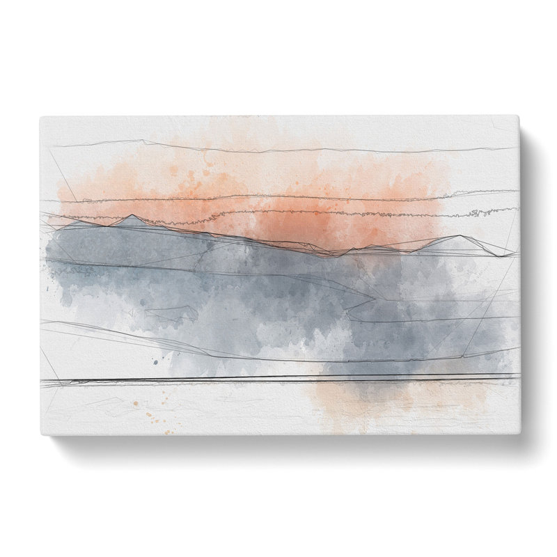 Orange Sunset In Greece - Wrapped Canvas, 50cm H x 76cm W x 3cm D