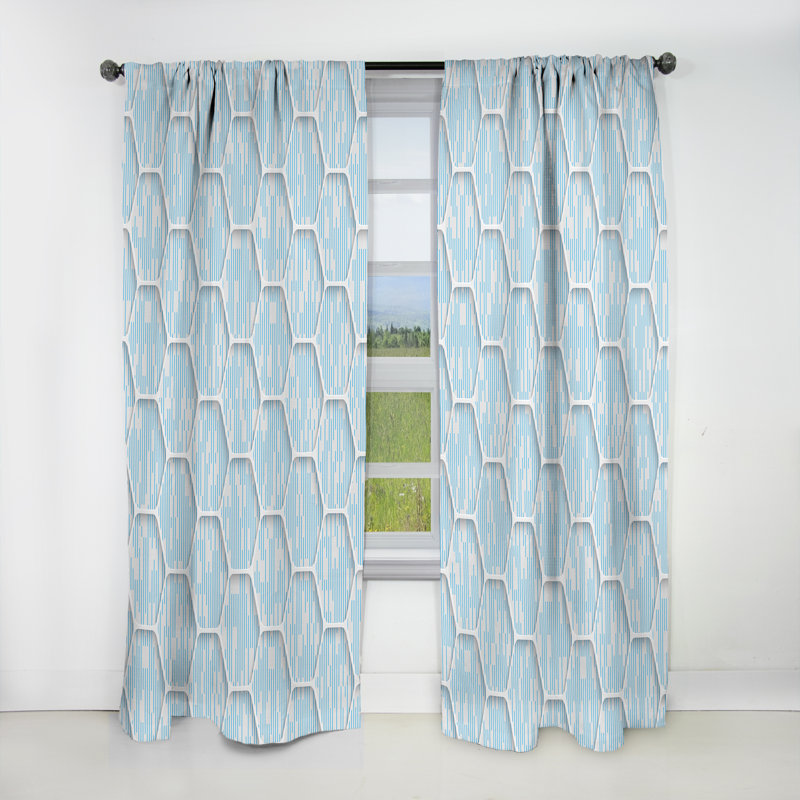 Rideau en lin / polyester, L 52 po x L 63 po