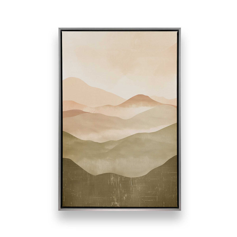 Sunset Jasper, ensemble de 2, H 13 po x l 18 po, Cadre flottant en chrome poli