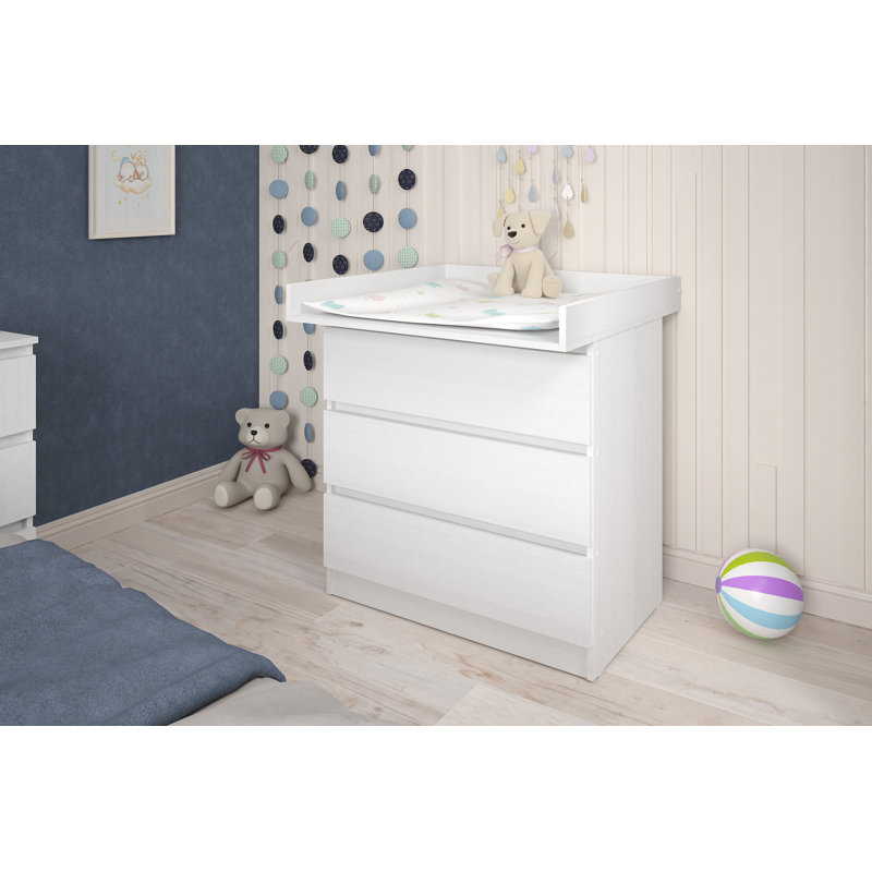 Changing top Model 801, universal, compatible with IKEA® dressers, white