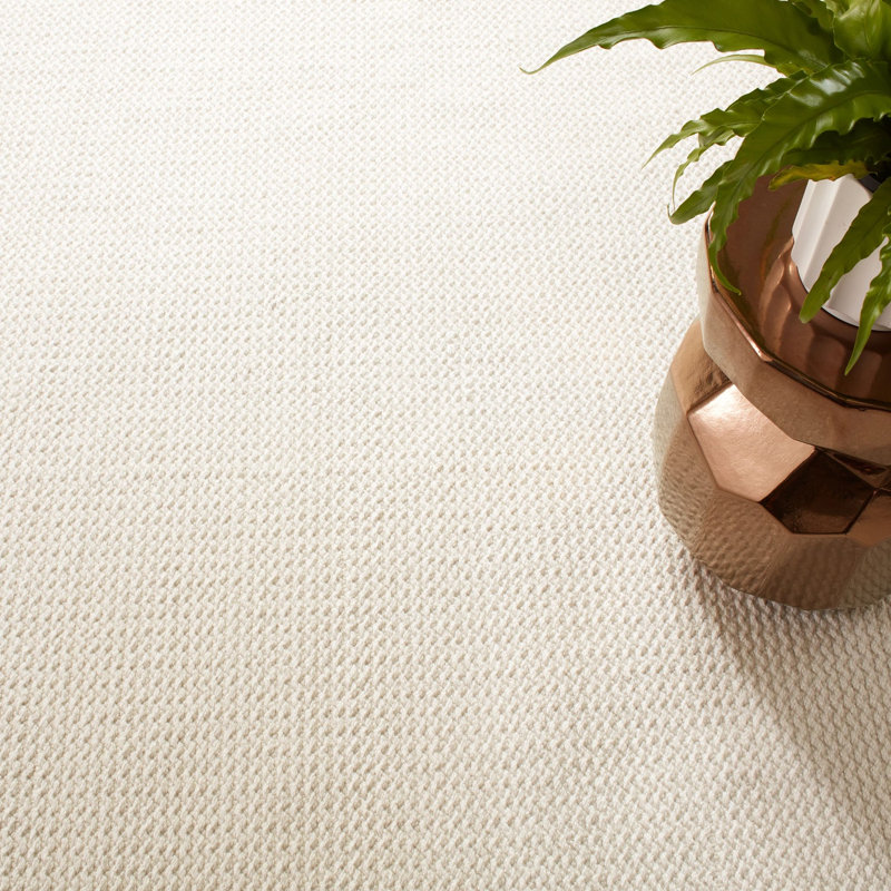Tapis ivoire tissé à la main Donovan, Rectangle 9 pi 6 po x 13 pi 6 po