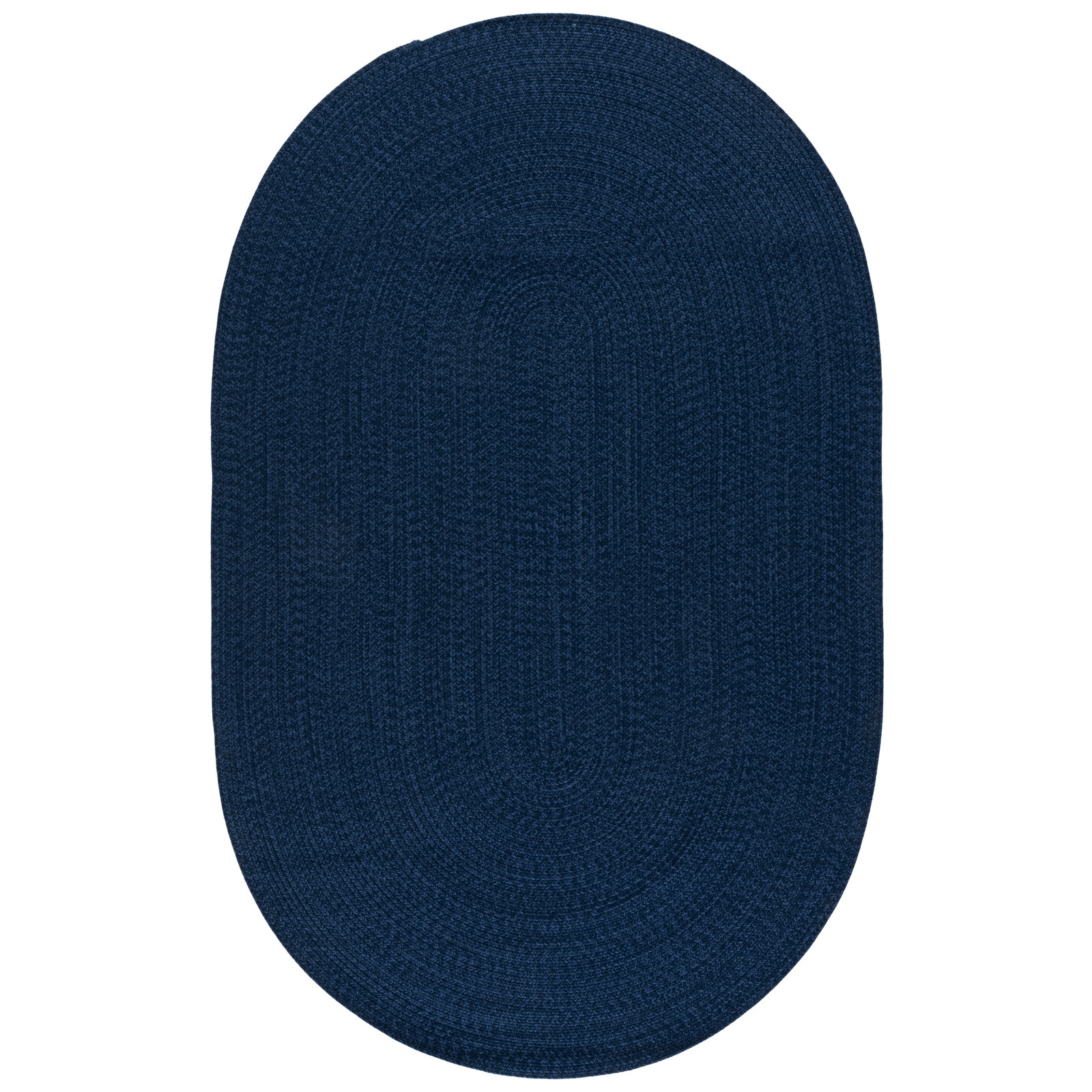 Machine Washable Hand-Woven Braided Rug, 4'-0" x 6'-0" Oval