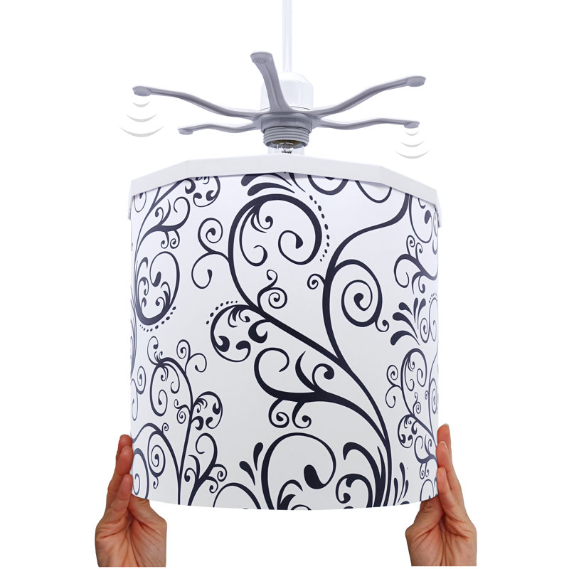 27cm H Plastic Drum Lamp Shade ( Spider )