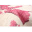 Tapis unique en viscose noué à la main crème et rose des années 2010 de 7 pi 3 po x 9 pi 11 po Finnan