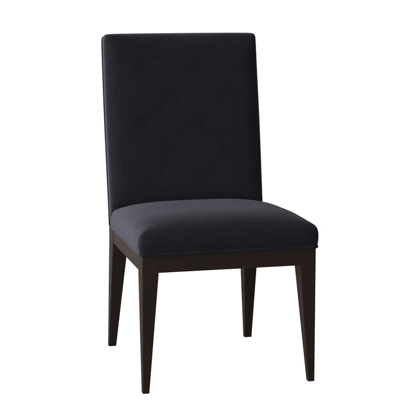 Logan Dining Chair, Venice Navy, American Walnut