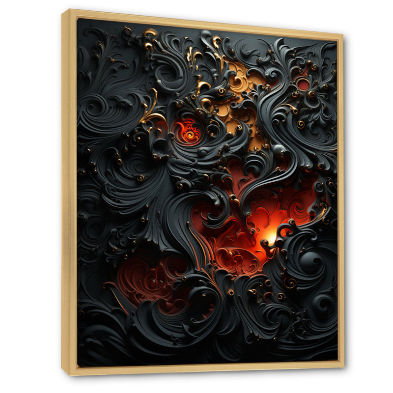 Jadus " Hebrew Calligraphy ", 44" H x 34" W x 1.5" D, Natural Floater Framed