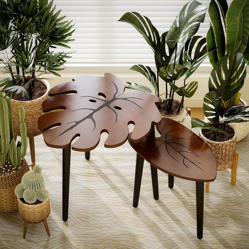 Ensemble de 2 tables gigognes Leaf