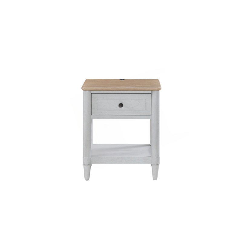 Petite table de chevet pour adolescent - ciment et sable