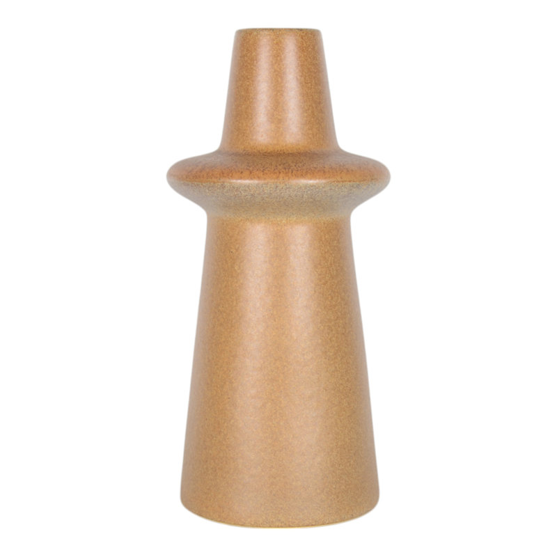Ceramic Vase with Floral Embossed Design - Elegant Decorative Accent, 18" H x 8" W x 8" D