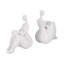 Modern Resin Abstract Sitting Figure Bookends Decorative Sculptures Contemporary Accent Decor Set of 2-199748303
