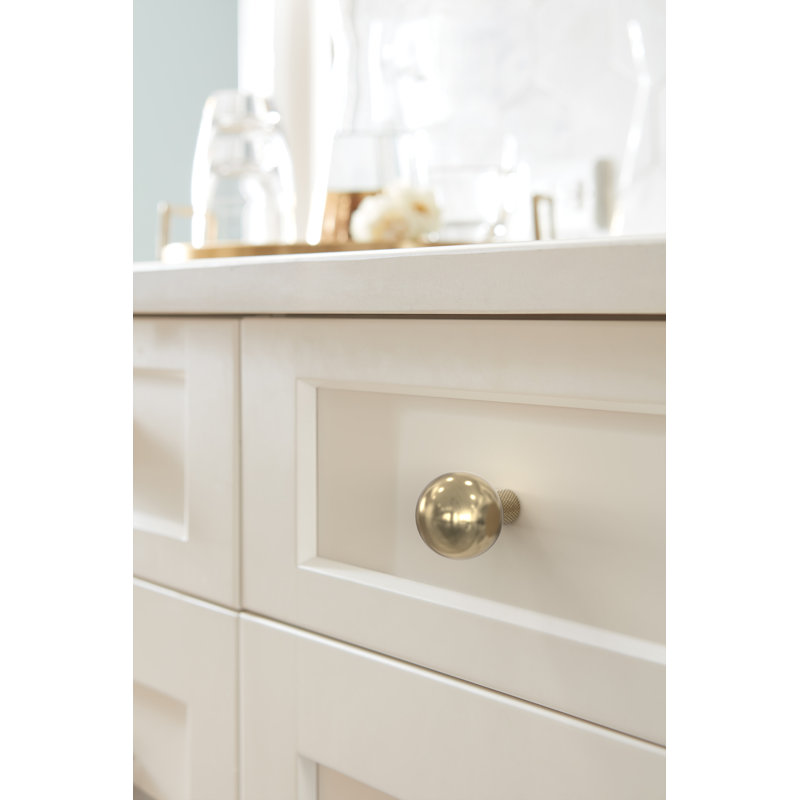 Poignée d'armoire Collet de 1-1 / 8 po (29 mm) de diamètre, Champagne doré