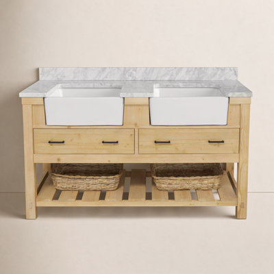 Hitton 60'' Double Bathroom Vanity