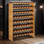 Floor Wine Bottle Rack Brown