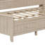 Lit de jour au lait blanc antique avec rangement pour tablettes et tiroirs, cadre en bois robuste pour 3 options de rangement, look, fiabilité-1229262855