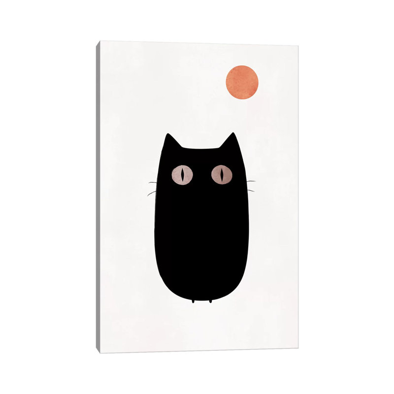The Cat by Kubistika - Wrapped Canvas Print, 101.6 cm H x 66.04 cm W x 1.91 cm D