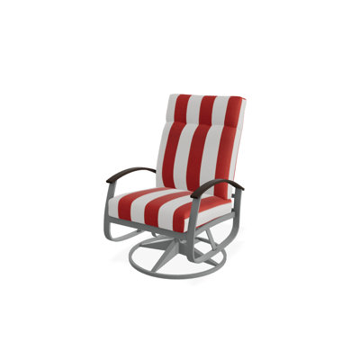 Chaise de patio pivotante avec coussins Askar