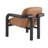 Upholstered Wooden  Leather Accent Chair-114201761