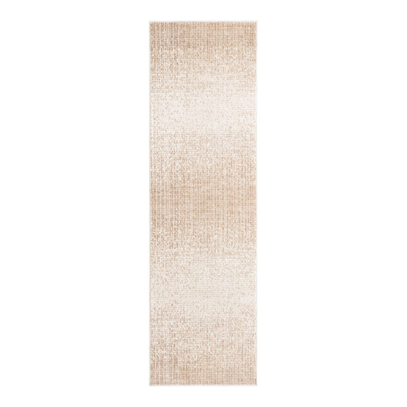 Hulsey Striped Ivory Area Rug, Runner 2'2" x 7'1"