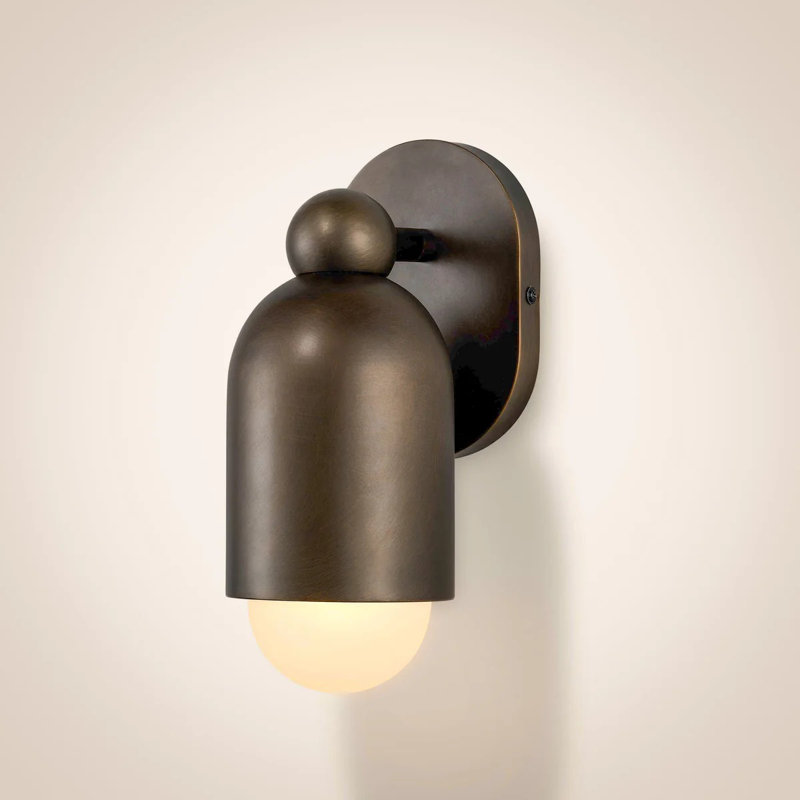 JENSEN Single Wall Sconce, Antique Brass