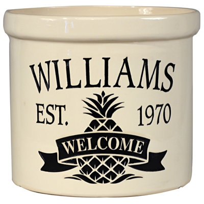 Pineapple Welcome Utensil Crock