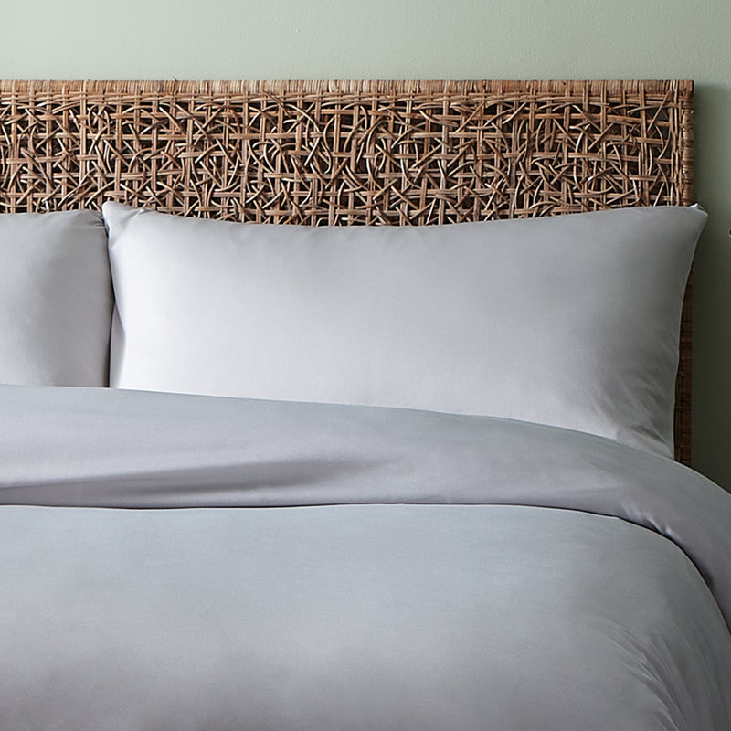 So Soft Jersey Duvet Cover Set with Pillowcases with Pillowcases, King, Silver Grey