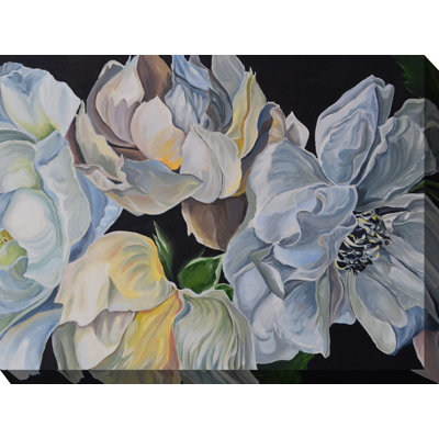 Art floral sur toile murale